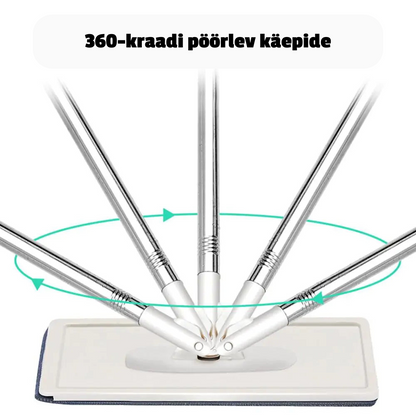 Pesemis-ja kuivatussüsteemiga põrandapesukomplekt